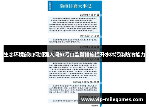 生态环境部如何加强入河排污口监管措施提升水体污染防治能力